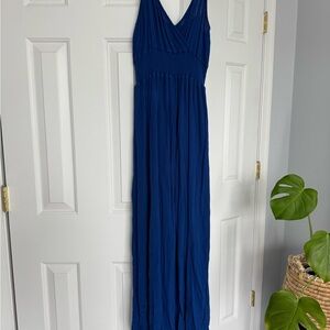 Elegant Blue Maxi Dress